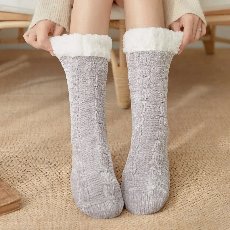 Chaussettes thermiques cachemire femme