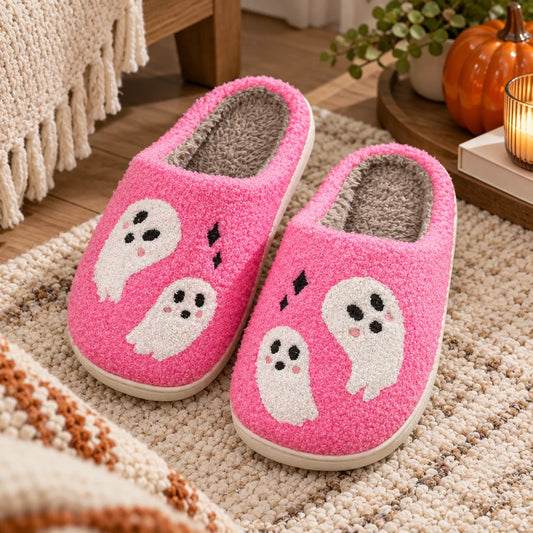 Chaussons fantôme mignon femme