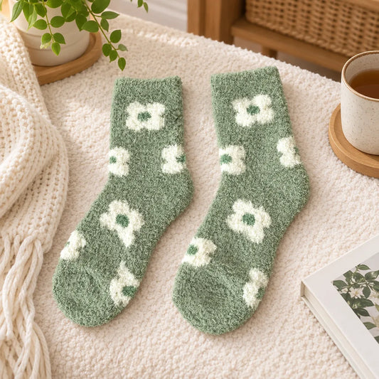 Chaussettes polaire corail femme