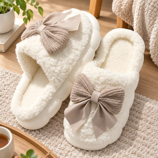 Pantoufles femme hiver coton