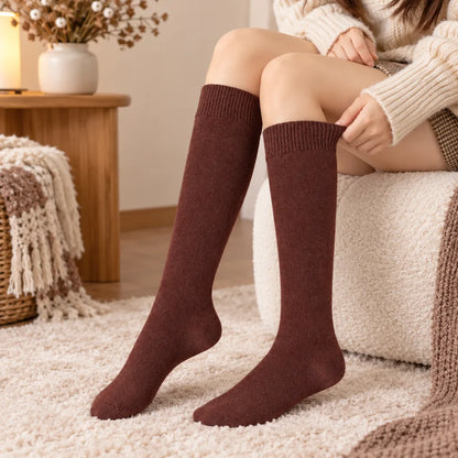 Chaussettes hautes femme hiver